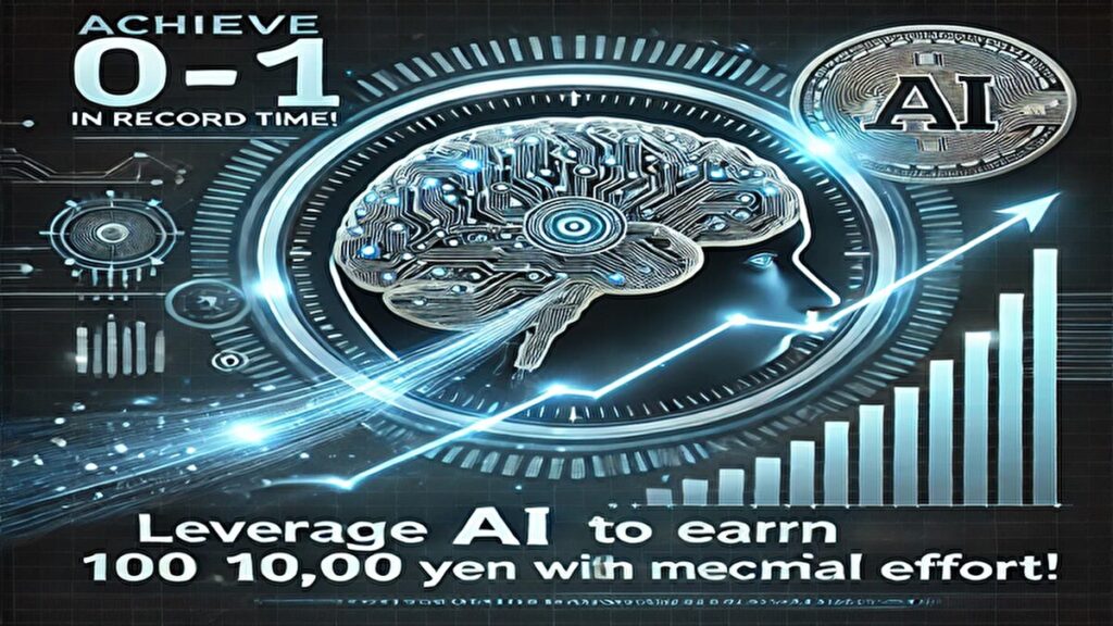 【0→1の最速収益化】AIがあなたの代わりに働く！最短ルートで月10万円を稼ぐ新ビジネスモデル